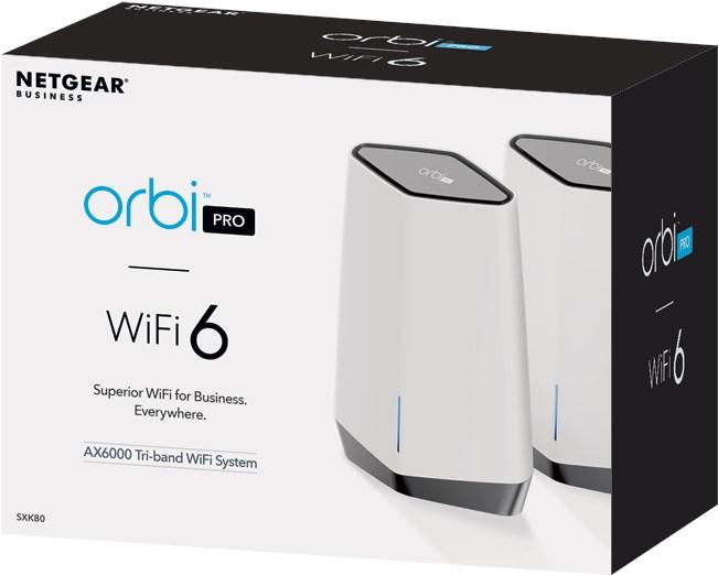 Produktbild Netgear Orbi Pro WiFi 6 AX6000 Mesh System (SXK80) 2er Set