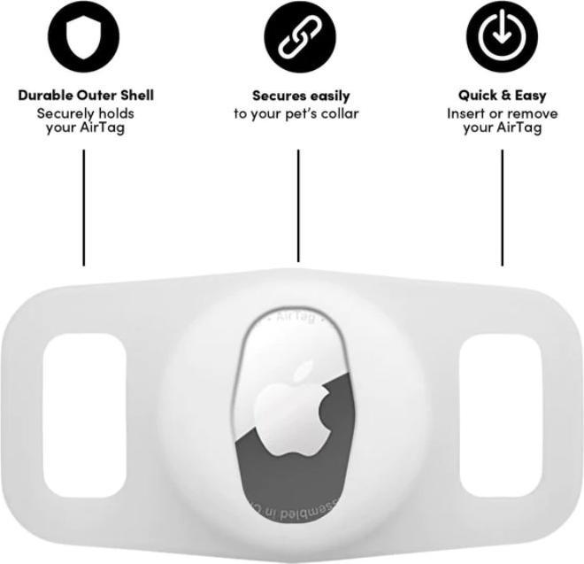 Actual product image Case-Mate AirTag Dog Collar Mount
