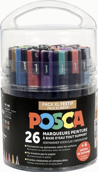 Immagine prodotto Posca Marchio "Pack XL Festif", set di 26 pezzi (Ordinati, 26 x)