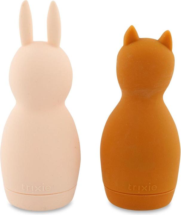 Produktbild Trixie Baby Silikon Spritztiere Hase & Fuchs