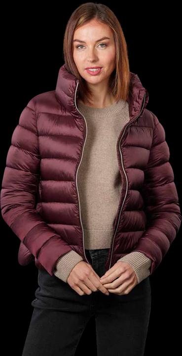 Save the Duck Elsie Short Jacket Burgundy Black