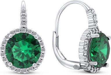 Actual product image Brilio Silver - Charming silver earrings with zircons EA305WG