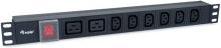 Image du produit equip Bâti de prises 1U8x IEC Alu. Sch