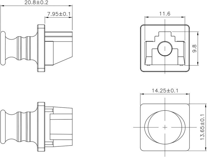 Produktbild Value RJ45-Buchsen-Staubschutz, 10er Set, schwarz (Blindmodul)