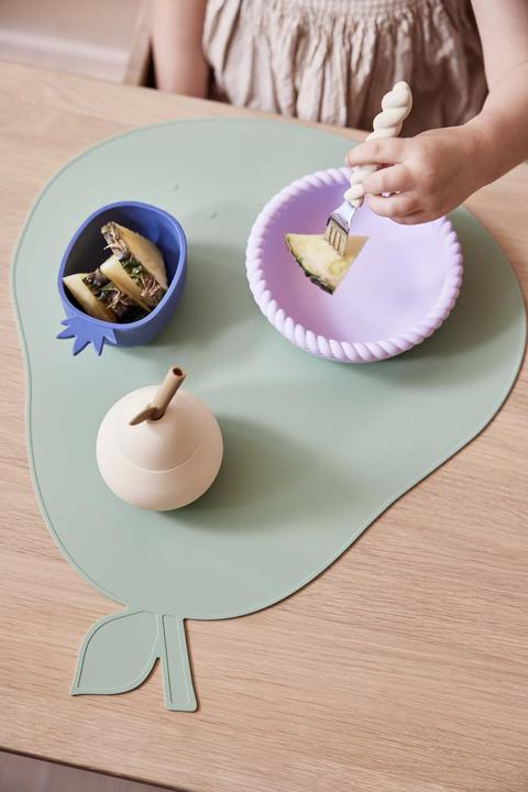 Actual product image Oyoy Children's Bowl Pineapple & Apple 2 pieces, Blue/Brown