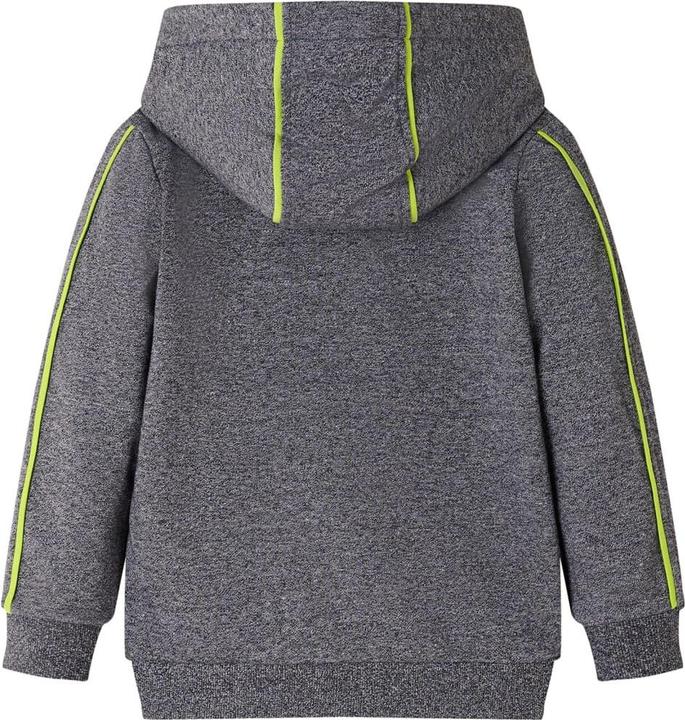 Actual product image VidaXL Children's hoodie with zip Grey melange (92)
