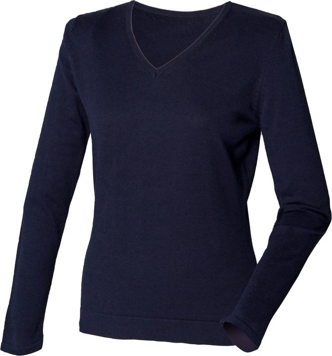Actual product image Henbury Fine knit jumper with V-neck (XL)