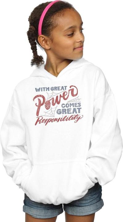 Actual product image Girls Spider-Man Great Responsibility Hoodie (116)