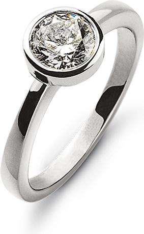 Produktbild Natsumi Schmuck Diamantring Weissgold 18K/750 0.50 ct H si (52, 750/18 K Gold)