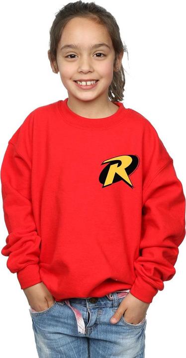 Immagine prodotto Batman Robin Logo Felpa Ragazze (140, 146)
