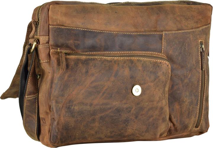 Produktbild Greenburry Vintage Revolver Bag Umhängetasche Leder 40 cm