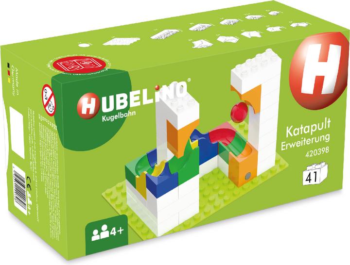Actual product image Hubelino marble run: 41-part catapult supplement