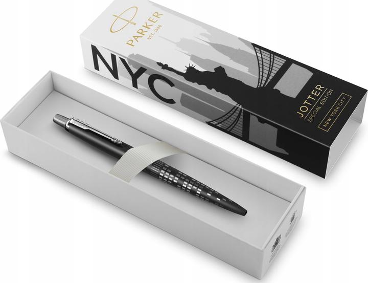 Immagine prodotto Parker Pen Parker Jotter SE New York City Penna a sfera M (Nero/argento, 1 x)