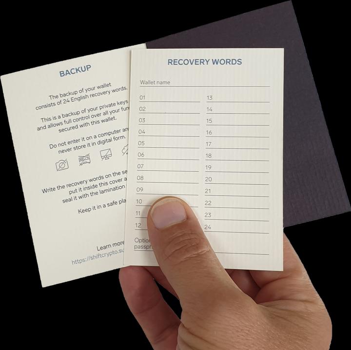 Actual product image BitBox Backup Cards