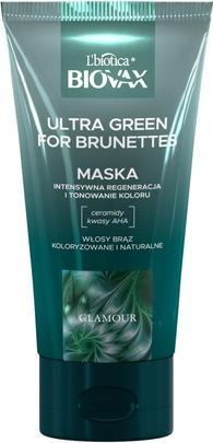Produktbild L´Biotica Biovax Glamour Ultra Green Hair Mask For Brunettes 150Ml (150 ml)
