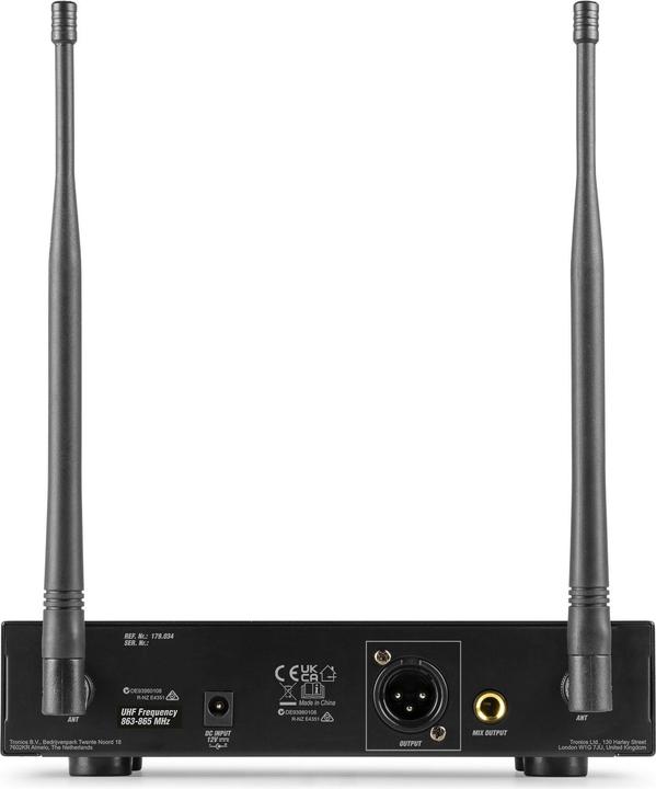 Immagine prodotto Power Dynamics PD210 UHF microfoonsysteem met draadloze handmicrofoon - 160 kanalen -