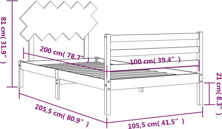 Actual product image VidaXL Junette (120 x 190 cm)
