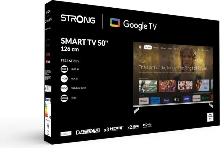 Produktbild Strong 50 Zoll QLED Google TV sw (50", QLED, 4K)