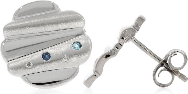 Immagine prodotto Xen Orecchini con diamanti, zaffiri e topazi blu (Argento 925)