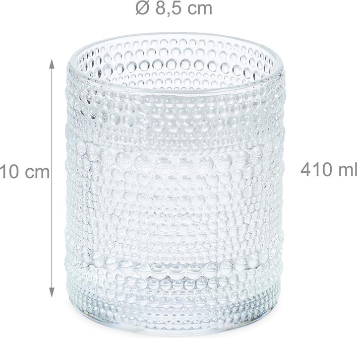 Produktbild Relaxdays 4x Trinkgläser (0.41 l, 4 x)