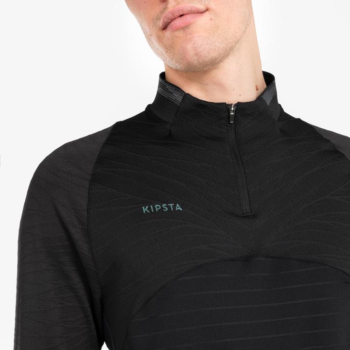 Image du produit Kipsta Femmes/Hommes Football 1/2 Zip - CLR noir (XXL)