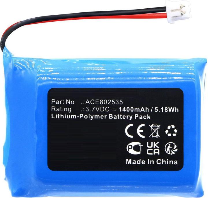 Produktbild CoreParts Battery 3.7V 1400mAh 5.18Wh (3.70 V, 1400 mAh)