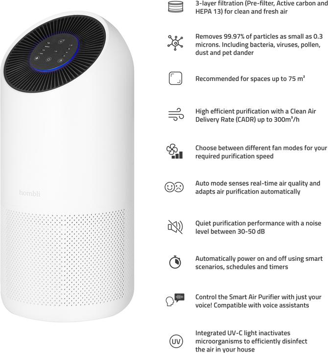 Produktbild Hombli Smart Air Purifier XL (75 m²)