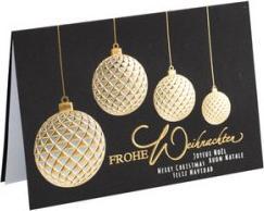 Produktbild Römerturm R™MERTURM Weihnachtskarte "Goldende Weihnachtskugeln" (1 Stk.)