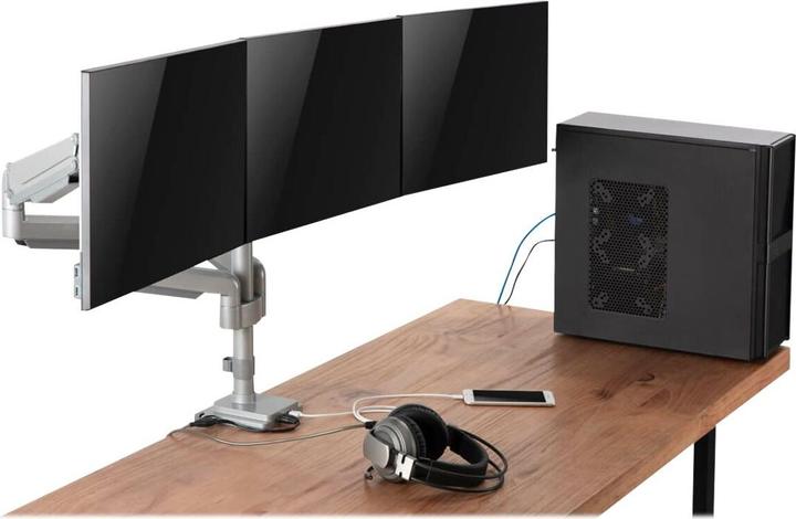 Produktbild Eaton Triple-Display Flex-Arm Desktop Clamp for 17inch to 30inch Flat-Screen Displays - US (Tisch, 30")