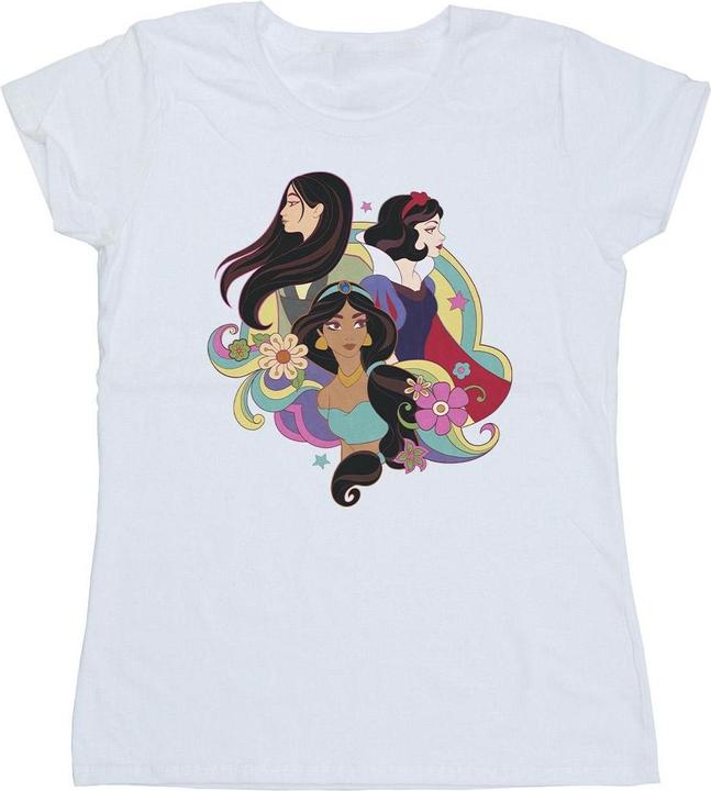Actual product image Disney Womens/Ladies Princess Mulan Jasmine Snow White Cotton T-Shirt (S)