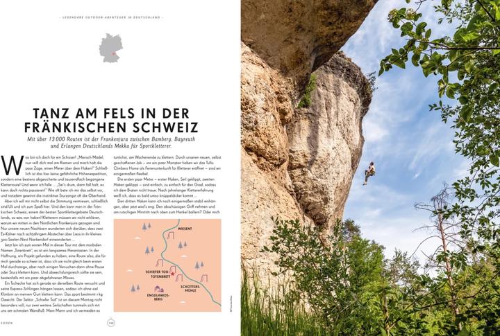 Actual product image Bildband Legendäre Outdoorabenteuer in Deutschland (German, Tanja Schuhbauer, Oliver Karaschewski, Tanja Weidner, Markus Kuhnhenne, Moritz Jacobi, Alexandra Lattek, Carlota Citoler, Erika Dürr, Aileen Tiedemann, Christian Haas, Aylin Krieger, Julia Reichardt, Franziska Consolati, 2023)