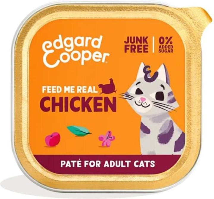 Immagine prodotto Edgard & Cooper Edgard Cooper - Cibo veterinario per gatti adulti Paté di pollo - 85g (Adulto, 85 g)