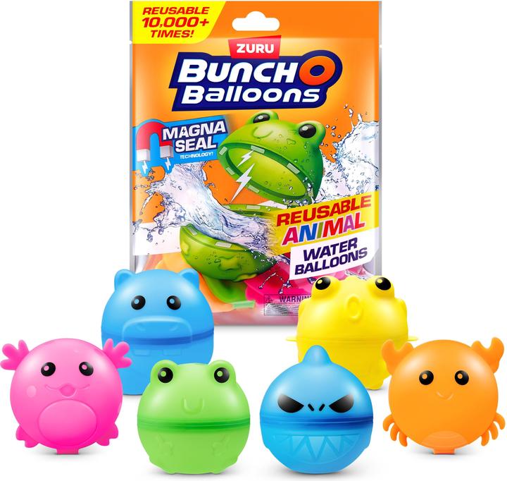 Actual product image Zuru Bunch O Balloons - Animal Water Balloons 6pc (56714UQ1)