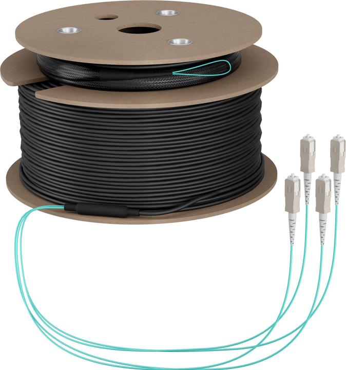 Produktbild EFB Elektronik Trunkkabel U-DQ ZN BH OM3 4G 1x4 SC-SC 50m Dca LSZH (50 m)