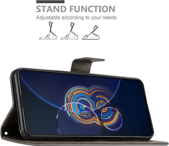 Produktbild Cadorabo Flower Book Hülle (Asus Zenfone 8 Flip)