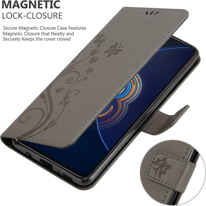 Produktbild Cadorabo Flower Book Hülle (Asus Zenfone 8 Flip)