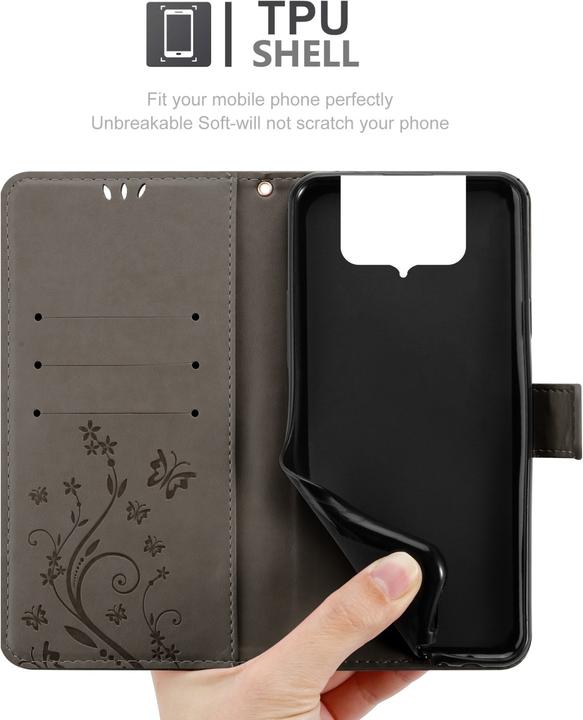 Produktbild Cadorabo Flower Book Hülle (Asus Zenfone 8 Flip)