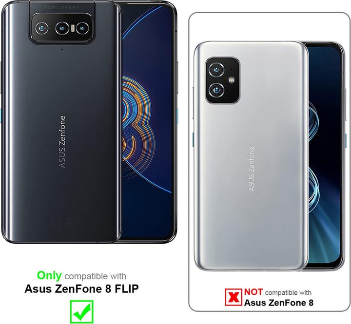Actual product image Cadorabo Case Flower Book (Asus Zenfone 8 Flip)