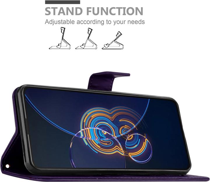 Actual product image Cadorabo Case Flower Book (Asus Zenfone 8 Flip)