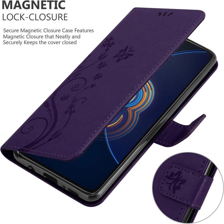 Actual product image Cadorabo Case Flower Book (Asus Zenfone 8 Flip)