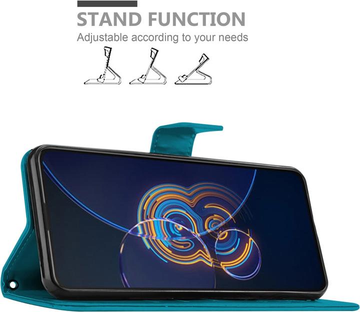 Produktbild Cadorabo Flower Book Hülle (Asus Zenfone 8 Flip)