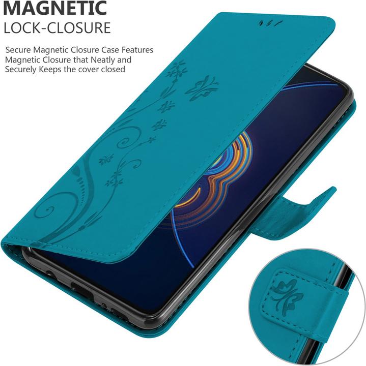 Produktbild Cadorabo Flower Book Hülle (Asus Zenfone 8 Flip)