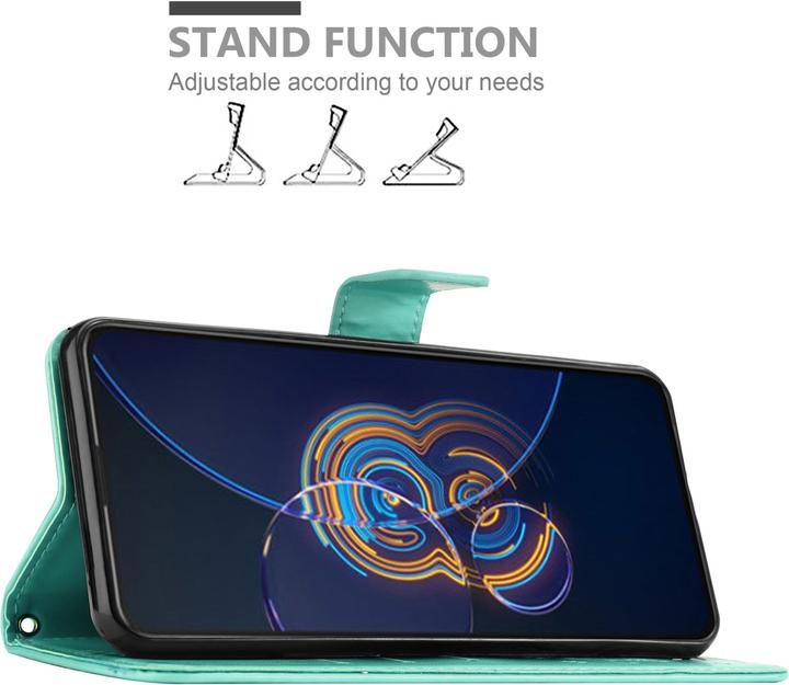 Actual product image Cadorabo Case Flower Book (Asus Zenfone 8 Flip)