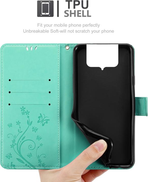 Actual product image Cadorabo Case Flower Book (Asus Zenfone 8 Flip)