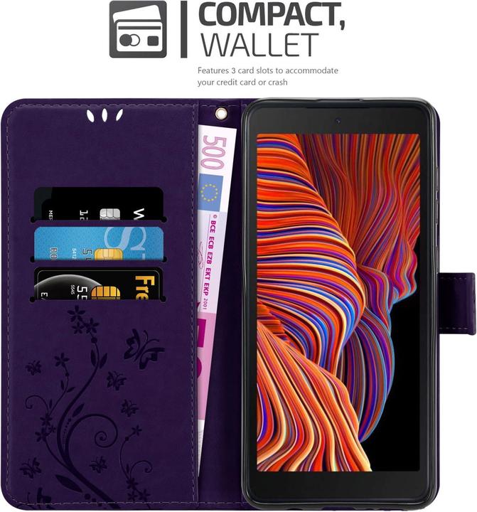 Immagine prodotto Cadorabo Custodia Flower Book (Samsung Galaxy Xcover 5)