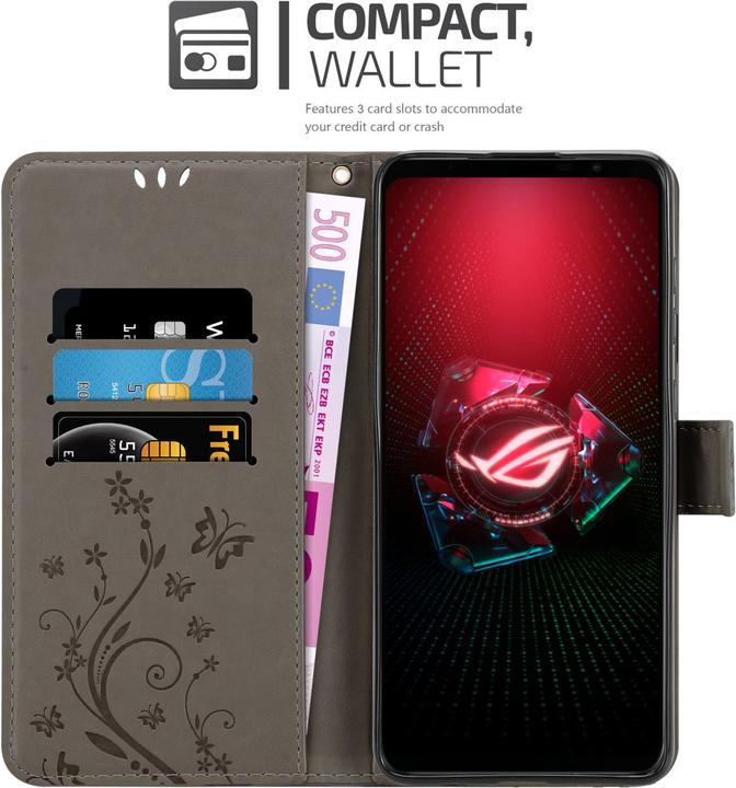 Productafbeelding Cadorabo Bloemen Boekomslag (Asus ROG Phone 5)