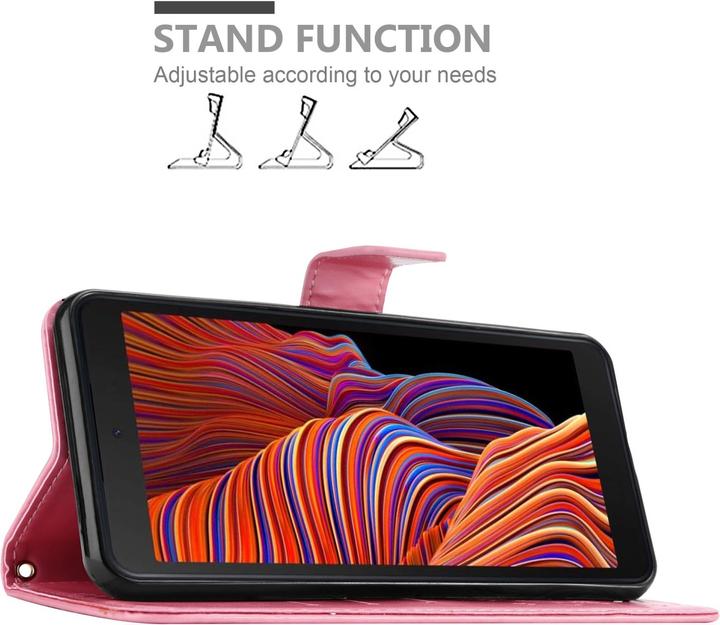 Actual product image Cadorabo Case Flower Book (Samsung Galaxy Xcover 5)