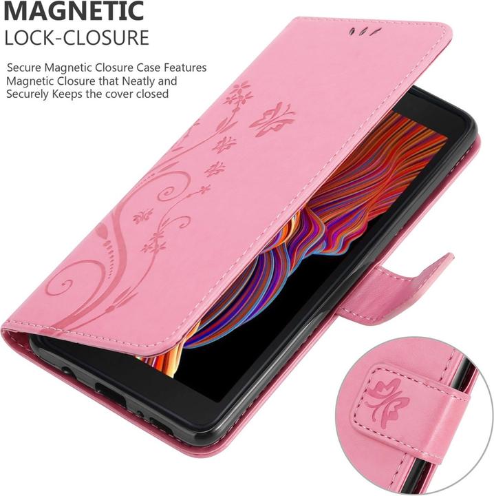 Actual product image Cadorabo Case Flower Book (Samsung Galaxy Xcover 5)