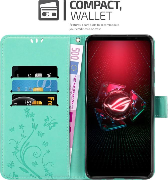 Produktbild Cadorabo Flower Book Hülle (Asus ROG Phone 5)