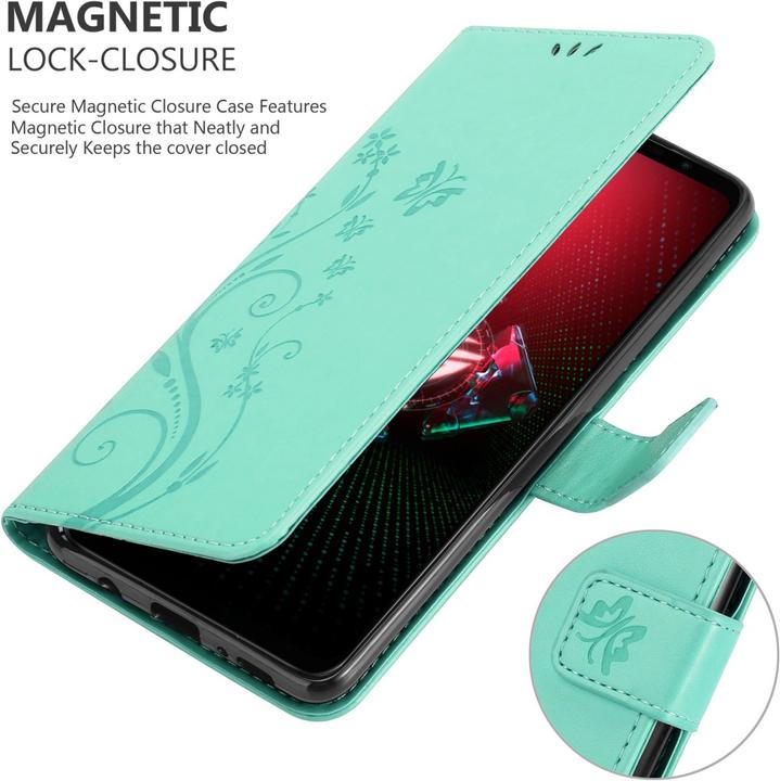Produktbild Cadorabo Flower Book Hülle (Asus ROG Phone 5)